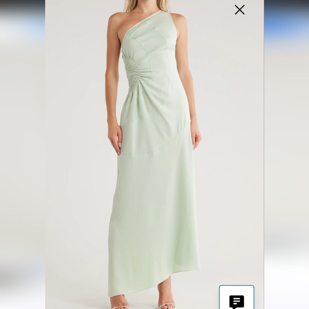 NWT A.L.C. Paige One Shoulder Dress size 6 in mint new